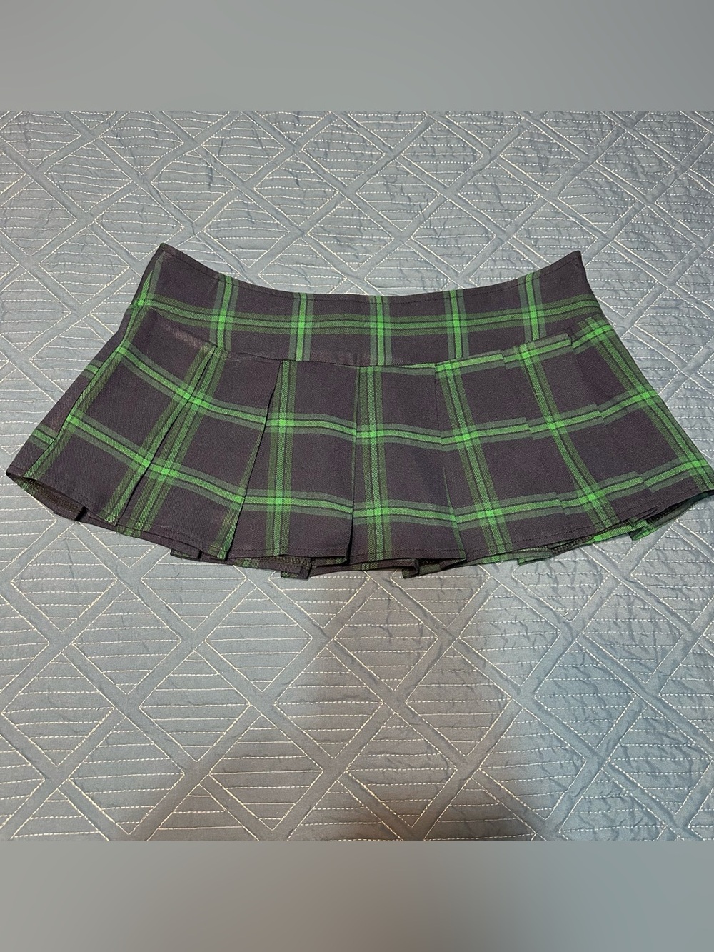 Avidlove plaid pleated mini skirt